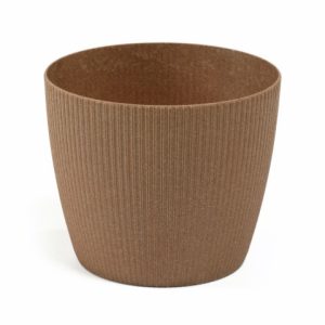 Maceta "MAGNOLIA JUMPER ECO" acabado madera natural 11 cm · plástico