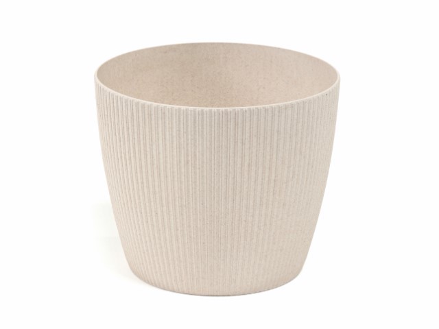 Maceta "MAGNOLIA JUMPER ECO" color blanco 14 cm · plástico