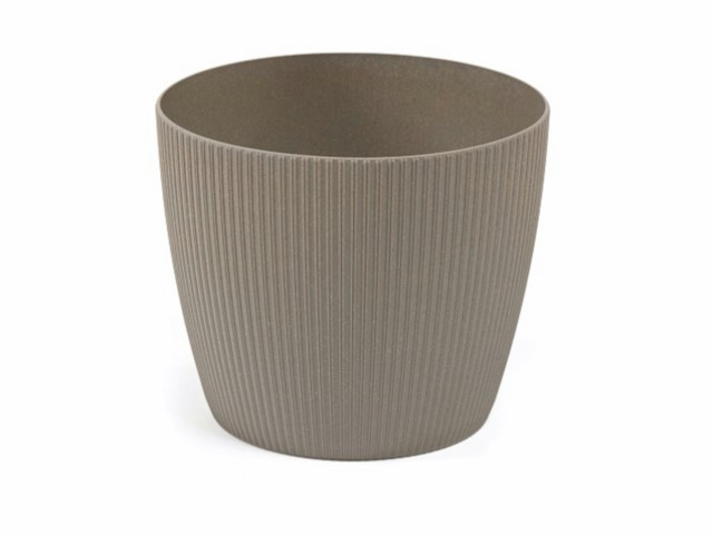 Maceta "MAGNOLIA JUMPER ECO" color gris 14 cm · plástico
