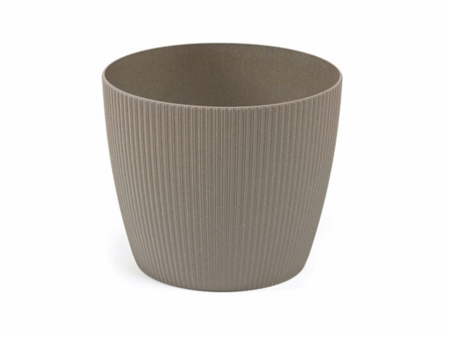 Maceta "MAGNOLIA JUMPER ECO" color gris 16 cm · plástico