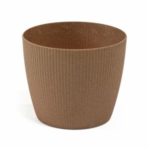 Maceta "MAGNOLIA JUMPER ECO" acabado madera natural 16 cm · plástico