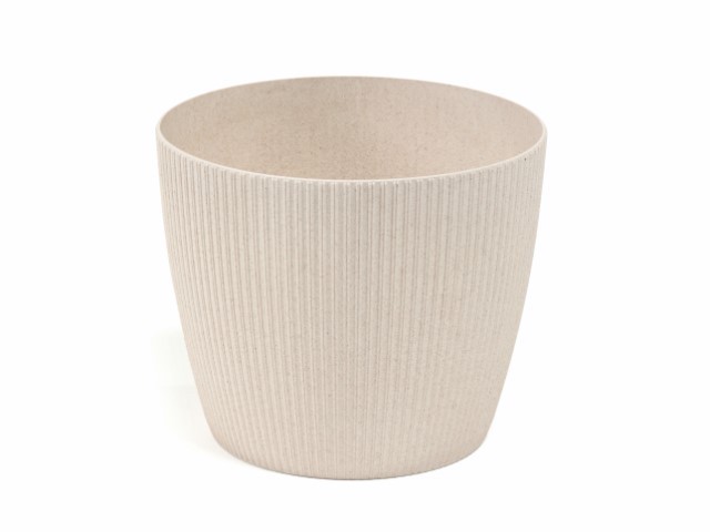 Maceta "MAGNOLIA JUMPER ECO" color blanco 19 cm · plástico