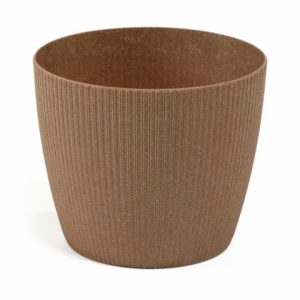 Maceta "MAGNOLIA JUMPER ECO" acabado madera natural 19 cm · plástico