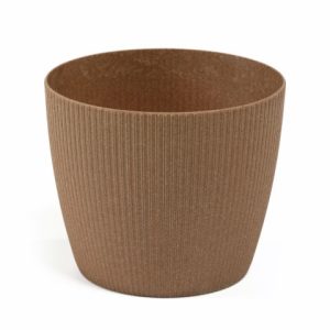 Maceta "MAGNOLIA JUMPER ECO" acabado madera natural 22 cm · plástico