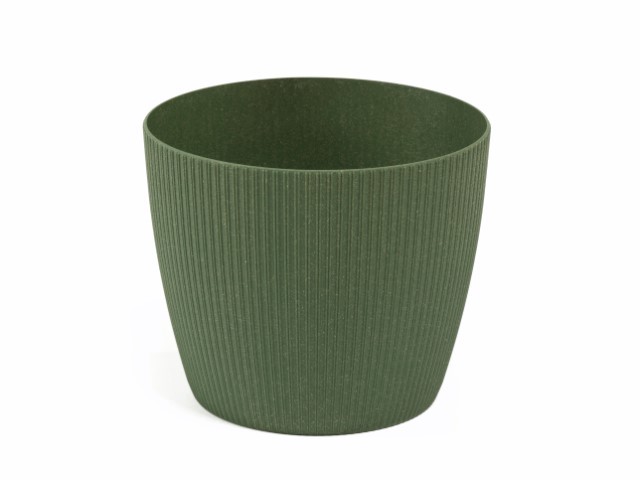 Maceta "MAGNOLIA JUMPER ECO" color verde bosque 26 cm · plástico