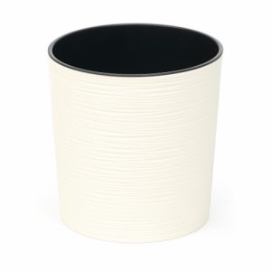 Maceta "MALWA DLUTO" color crema 30 × 30 cm · plástico