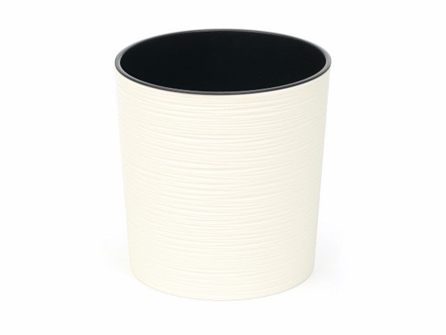 Maceta "MALWA DLUTO" color crema 30 × 30 cm · plástico