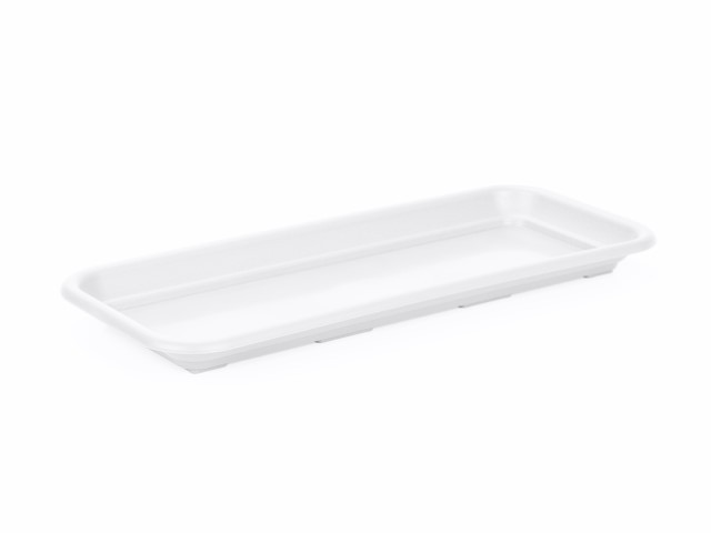 Plato jardinera "PODSTAWKA" color blanco 97 × 16 cm · plástico