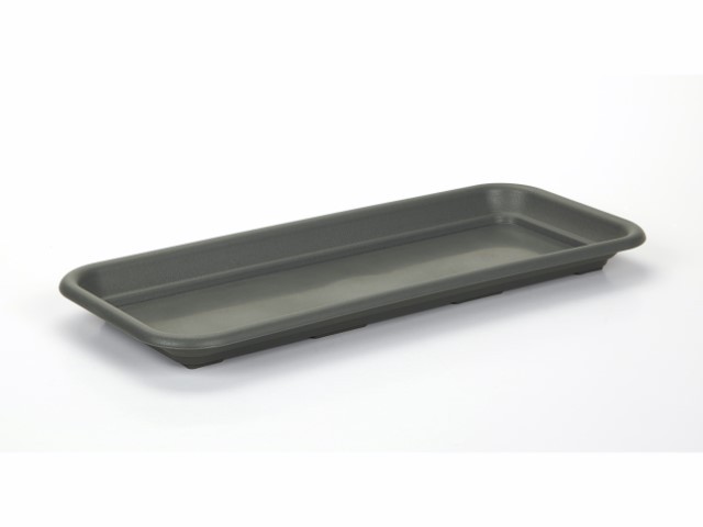 Plato jardinera "PODSTAWKA" color antracita 97 × 16 cm · plástico