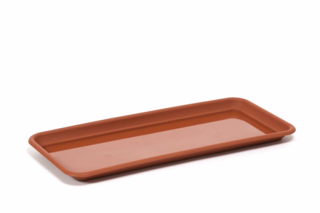 Plato jardinera "PODSTAWKA" terracota 57 × 16 cm · plástico