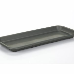 Plato jardinera "PODSTAWKA" color antracita 57 × 16 cm · plástico
