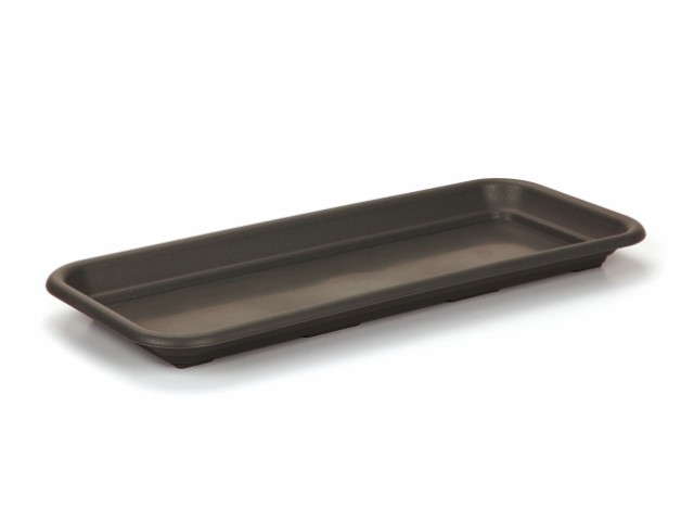 Plato jardinera "PODSTAWKA" café 57 × 16 cm · plástico