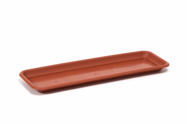 Plato jardinera "PODSTAWKA" terracota 77 × 16 cm · plástico