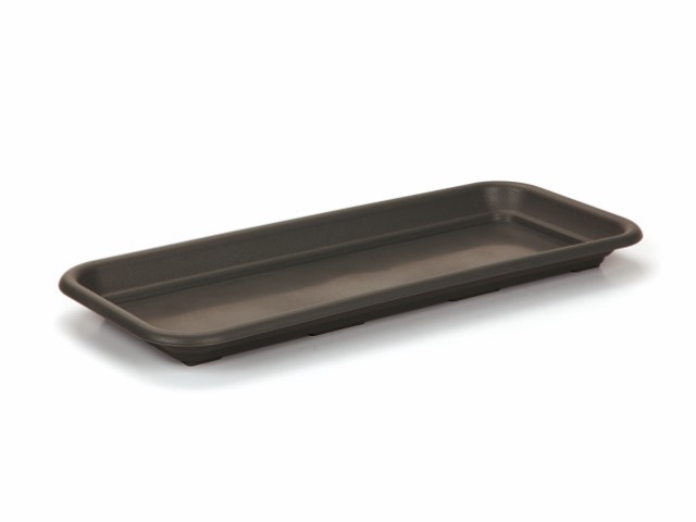 Plato jardinera "PODSTAWKA" café 77 × 16 cm · plástico