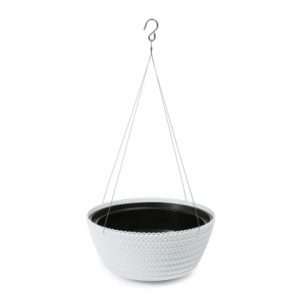 Jardinera "MISA COLGANTE" color blanco 30 × 14 cm · plástico