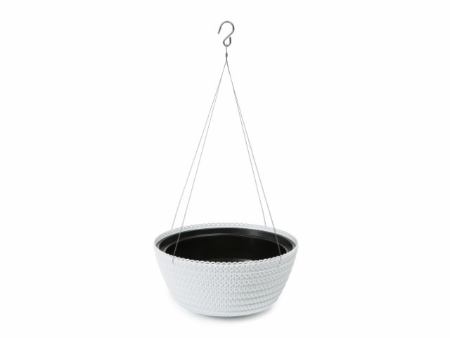 Jardinera "MISA COLGANTE" color blanco 30 × 14 cm · plástico