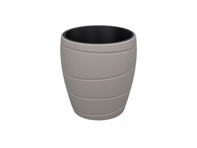 Maceta "PASSA" color taupe 40 × 43 cm · plástico