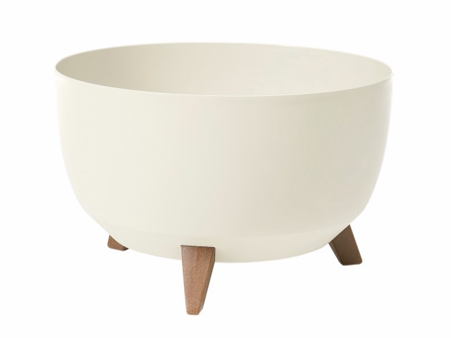 Maceta con pies "MISA ROMA" color crema 40 × 25 cm · plástico