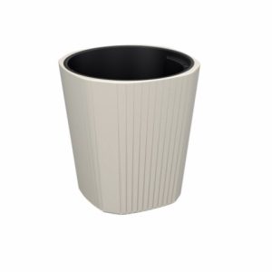 Maceta "MUZA" color crema 39 × 41 cm · plástico