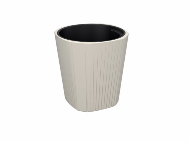 Maceta "MUZA" color crema 39 × 41 cm · plástico