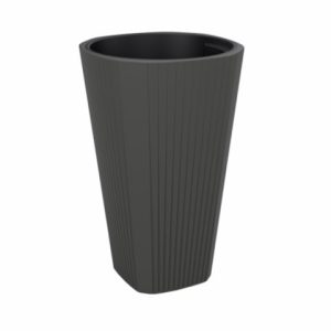 Maceta "MUZA" color antracita 39 × 61 cm · plástico