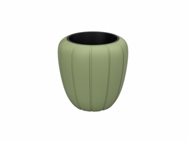 Maceta "GAJA" color olivo 40 × 43 cm · plástico