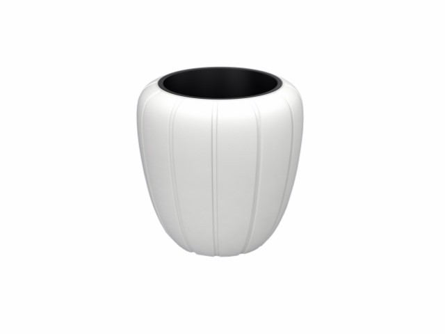 Maceta "GAJA" color blanco 40 × 43 cm · plástico