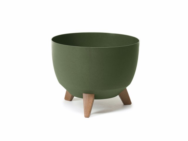 Maceta con pies "MISA ROMA ECO" color verde 29 × 23 cm · plástico