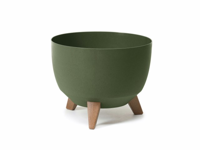 Maceta con pies "MISA ROMA ECO" color verde 40 × 25 cm · plástico