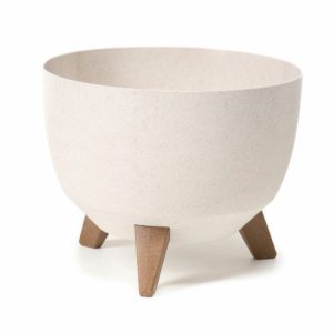 Maceta con pies "MISA ROMA ECO" color blanco 47 × 26 cm · plástico