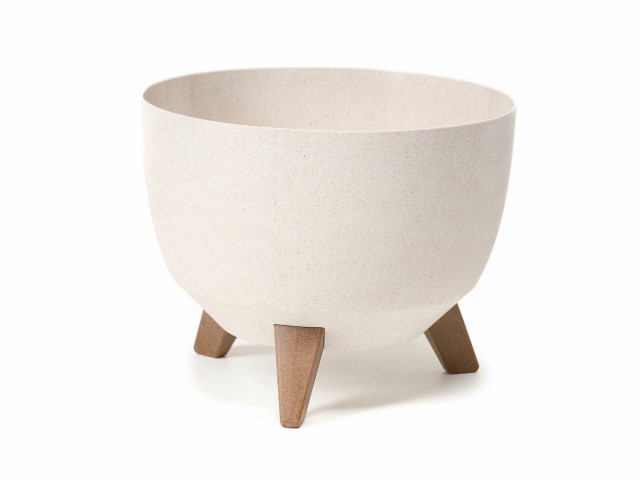 Maceta con pies "MISA ROMA ECO" color blanco 47 × 26 cm · plástico