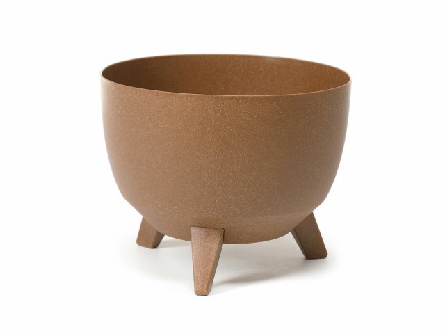 Maceta con pies "MISA ROMA ECO" acabado efecto madera 47 × 26 cm · plástico