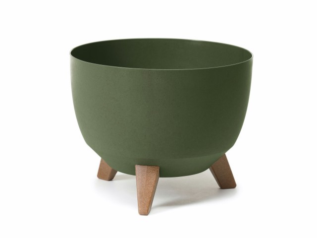 Maceta con pies "MISA ROMA ECO" color verde 47 × 26 cm · plástico