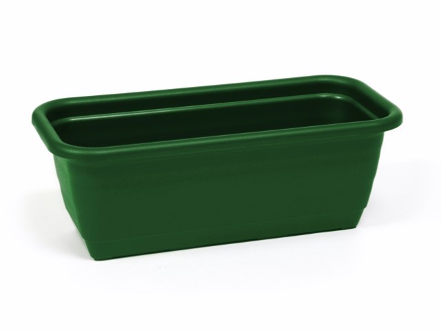 Jardinera "NATURA" color verde 80 × 18 × 14 cm · plástico