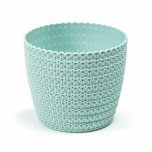 Maceta "MAGNOLIA JERSEY" color azul 14 × 14 cm · plástico