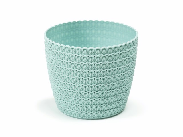 Maceta "MAGNOLIA JERSEY" color azul 14 × 14 cm · plástico