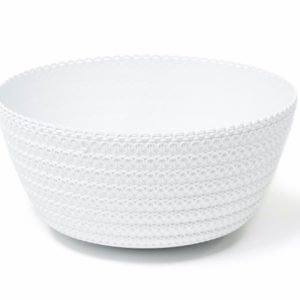 Maceta "MISA JERSEY" color blanco 24 × 24 × 13 cm · plástico