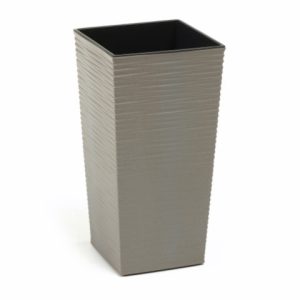 Maceta "FINEZJA DLUTO ECO" color gris 35 × 68 cm · plástico
