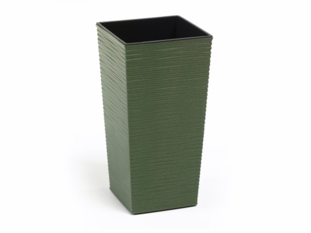 Maceta "FINEZJA DLUTO ECO" color verde bosque 35 × 68 cm · plástico