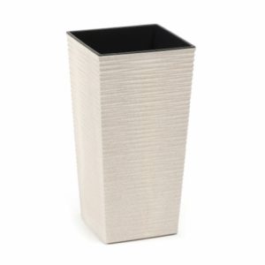 Maceta "FINEZJA DLUTO ECO" color blanco 40 × 75 cm · plástico