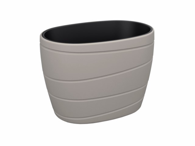 Jardinera "PASSA" color taupe 60 × 40 × 43 cm · plástico