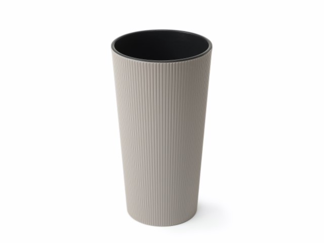 Maceta "LILIA JUMPER" color taupe 19 × 36 cm · plástico