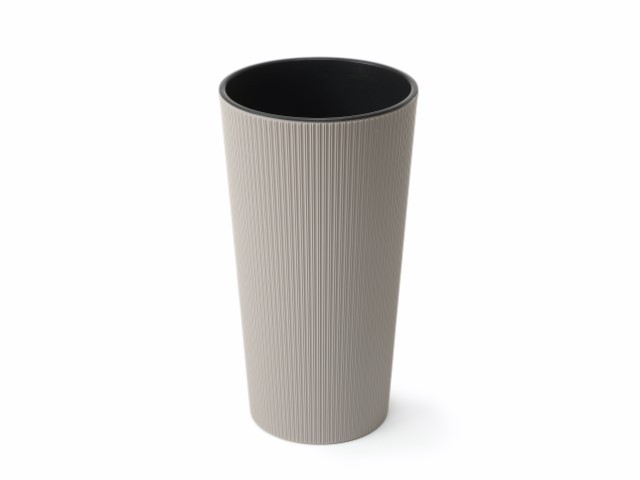 Maceta "LILIA JUMPER" color taupe 25 × 46 cm · plástico
