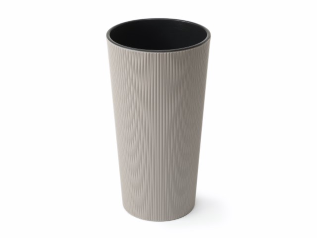 Maceta "LILIA JUMPER" color taupe 30 × 57 cm · plástico