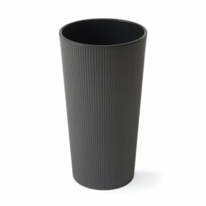 Maceta "LILIA JUMPER" color grafito 30 × 57 cm · plástico