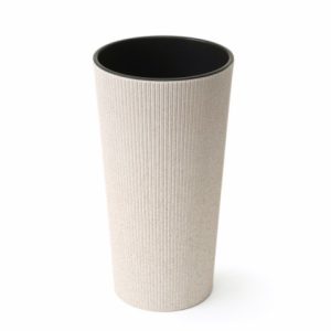 Maceta "LILIA ECO JUMPER" color blanco 19 × 36 cm · plástico