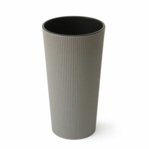 Maceta "LILIA ECO JUMPER" color gris 19 × 36 cm · plástico