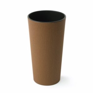 Maceta "LILIA ECO JUMPER" acabado efecto madera 19 × 36 cm · plástico
