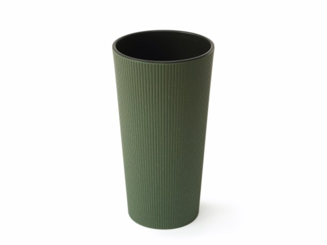 Maceta "LILIA ECO JUMPER" color verde 19 × 36 cm · plástico