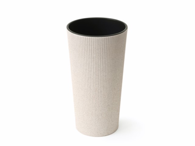 Maceta "LILIA ECO JUMPER" color blanco 25 × 46 cm · plástico
